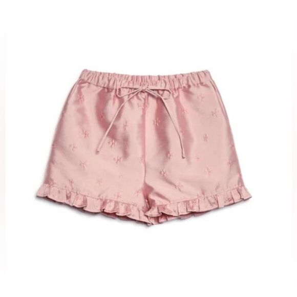 Sister Jane jacquard ruffle shorts co-ord in dusty pink Size XS - Picture 4 of 11